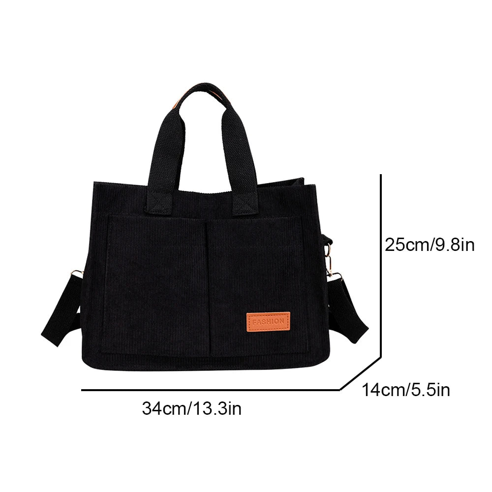 Damenhandtasche, neue modische Canvas-Umhängetasche mit großem Fassungsvermögen, Crossbody-Tasche, Pendeltasche  zwq
