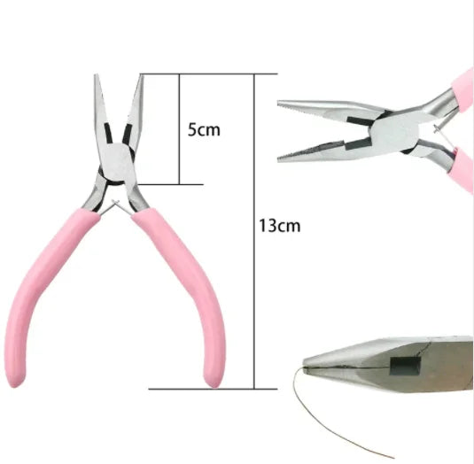 Ferronickel Carbon-Hardened Steel Round Nose End Cutting Jewelry Pliers Tools DIY Equipment Pliers Fit Handcraft Beadwork Repair