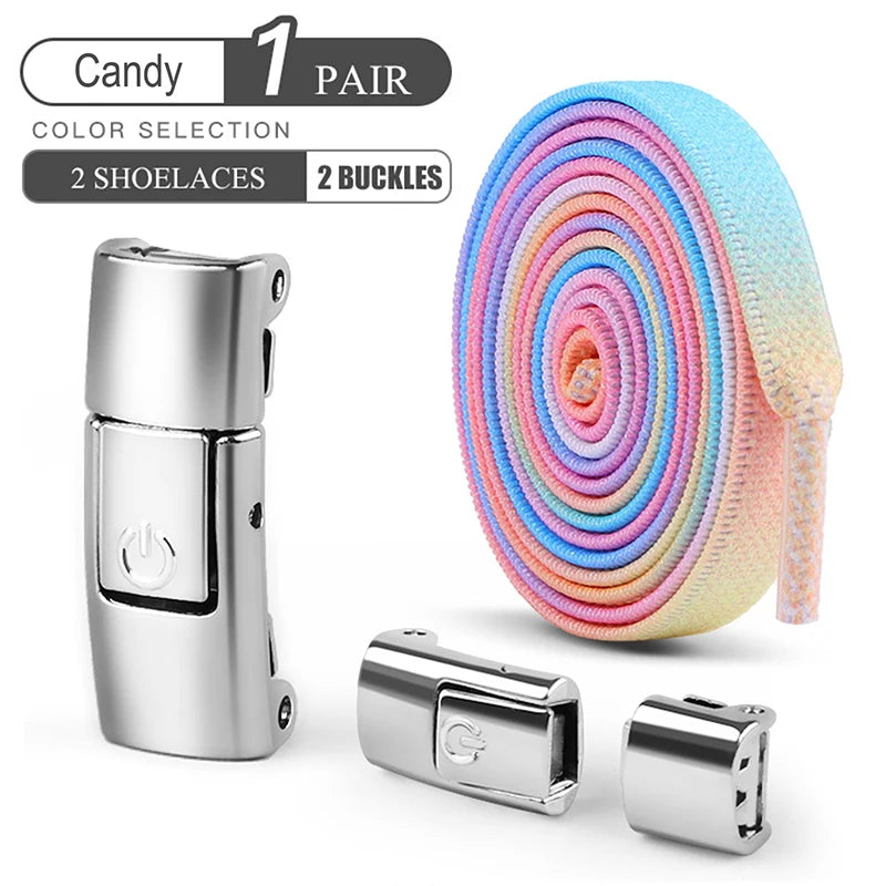 8mm Schnürsenkel ohne Binden, Pressverschluss Schnürsenkel, Elastische Schnürsenkel, Sneaker Kinder Erwachsene, Verbreiterte flache Schnürsenkel für Schuhe
