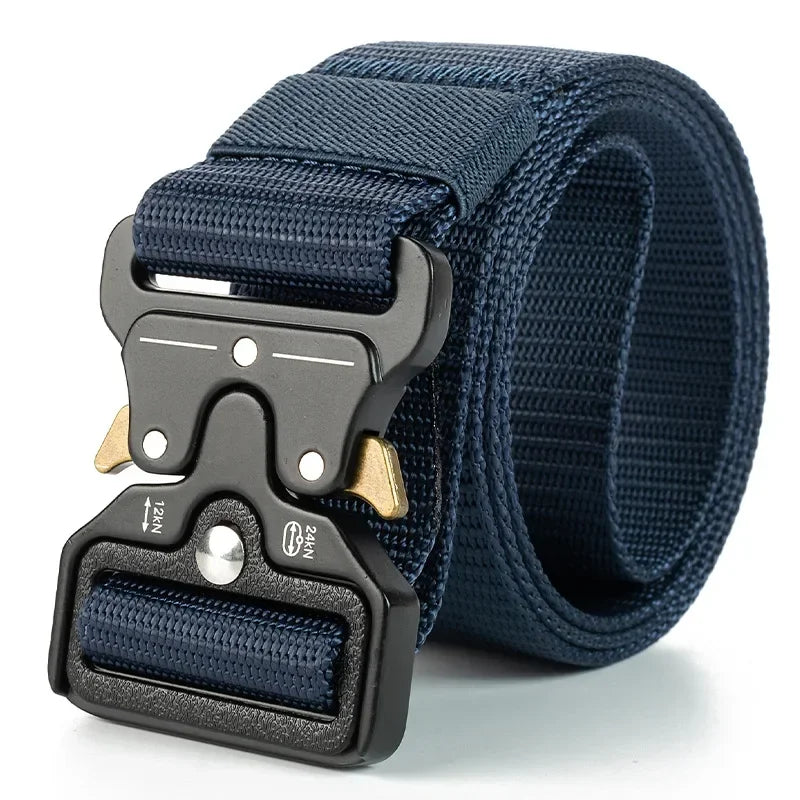 Tactical Quick Release Belt for Men Military Style Nylon Waistband Durable Breathable Adjustable Heavy Duty Work Hiking Outdoor