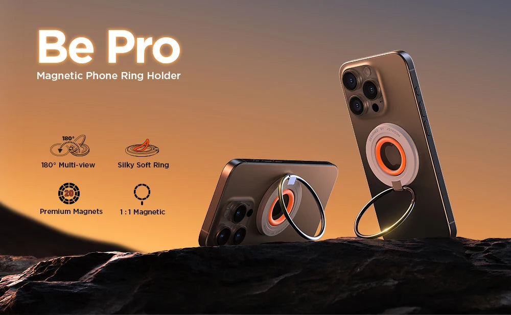 Joyroom Ring Phone Holder Colorful Magnetic Kickstand Silicone Ring Magnetic Phone Grip Holder Stand For iPhone Samsung Huawei - Shoppiline