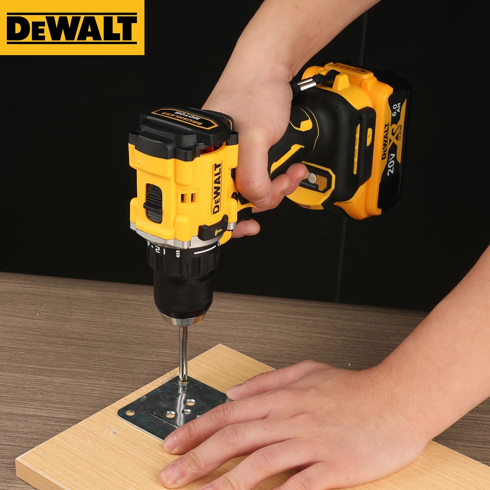 DEWALT Lithium Battery 20V Rechargeable Brushless Compact Electric Screwdriver Hand Drill Impact Drill DCD805 - Shoppiline
