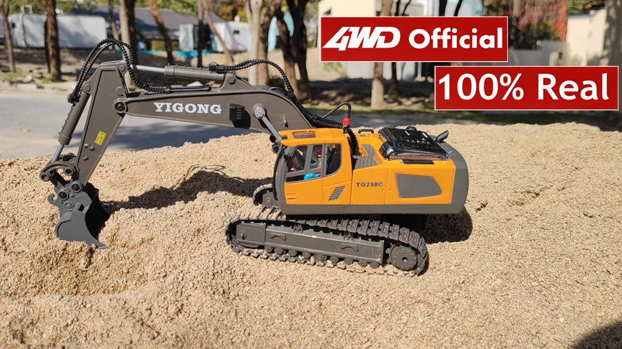 4WD Remote Control Excavator 4x4 Alloy Dump Truck Bulldozer Radio Model RC Car Construction Vehicle Toy Children Kids Gifts - Shoppiline