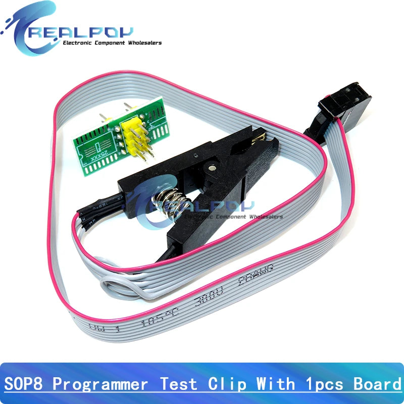 Programmateur CH341A + adaptateur SOIC8 + pince SOP8 avec câble + adaptateur 1,8 V Programmateur USB CH341A EEPROM Flash BIOS adaptateur ZIF