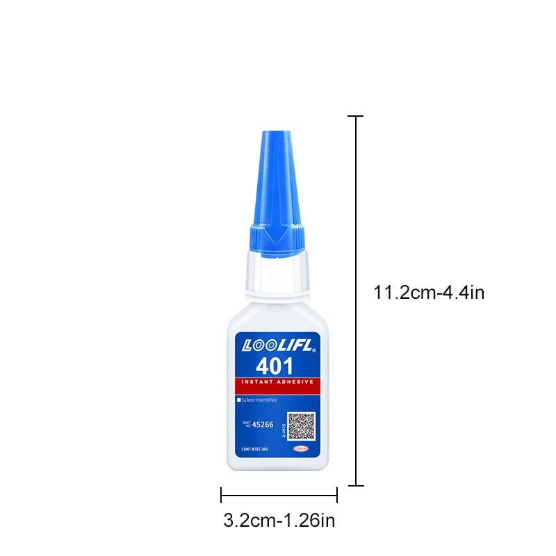 Brand-new Upgraded 401 Super Cyanoacrylate Glue, Instant Drying in 5 Seconds, Waterproof, Stable and Versatile Bonding Tool.