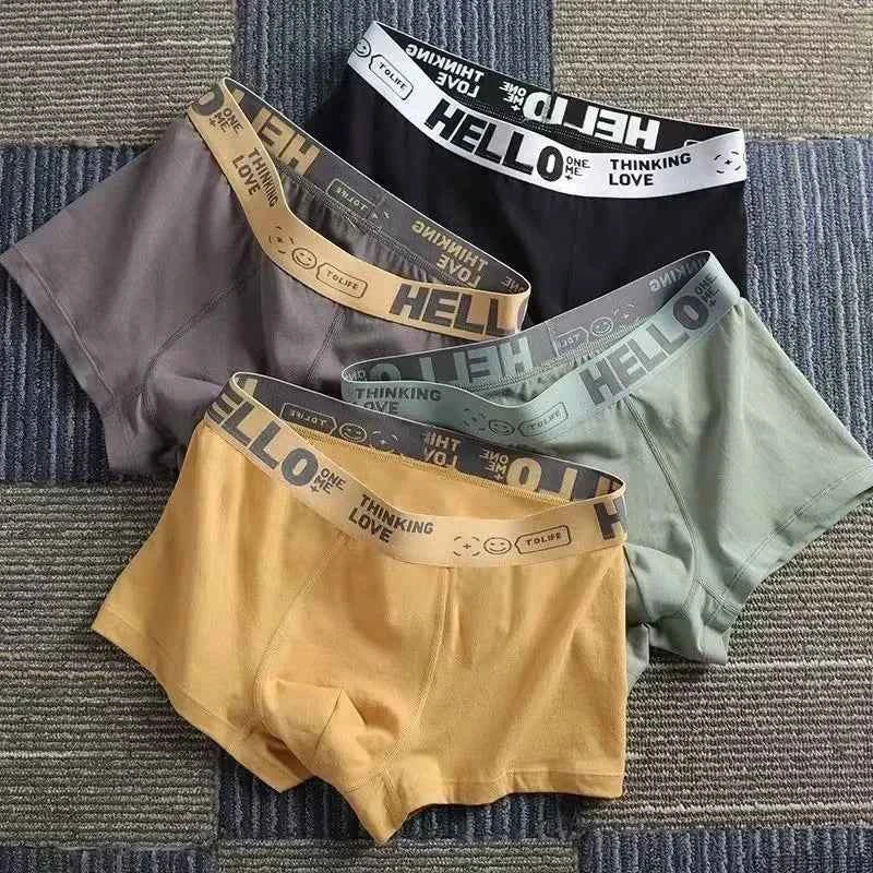 Men's Boxer Briefs Soft Comfortable Breathable Lightweight Daily Wear Male Underpants