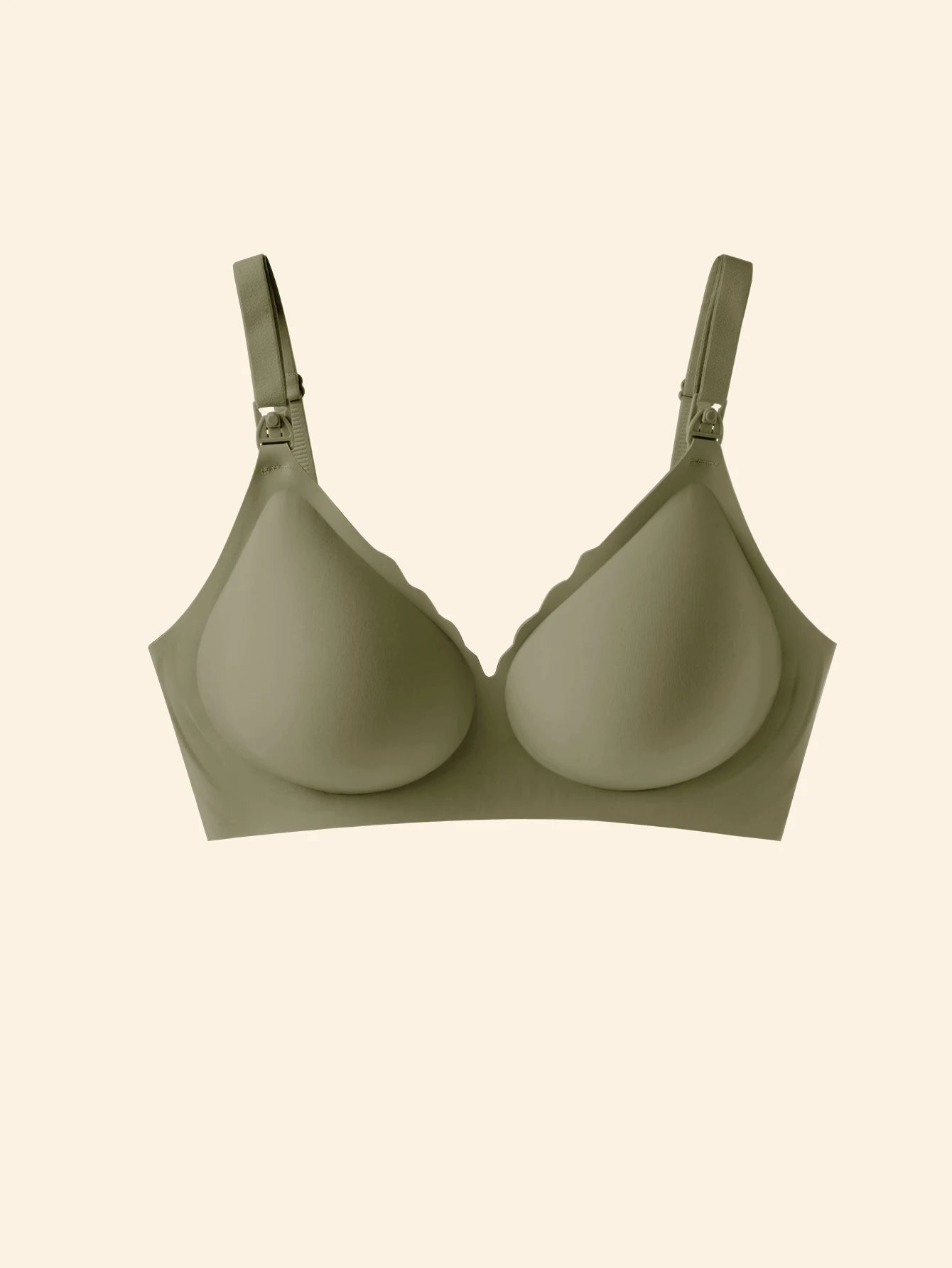 Front Open Nursing Bra Maternity Jelly Gel Laser Cutting Seamless Underwear Ultra Thin Breastfeeding Bra For Pregnant Women