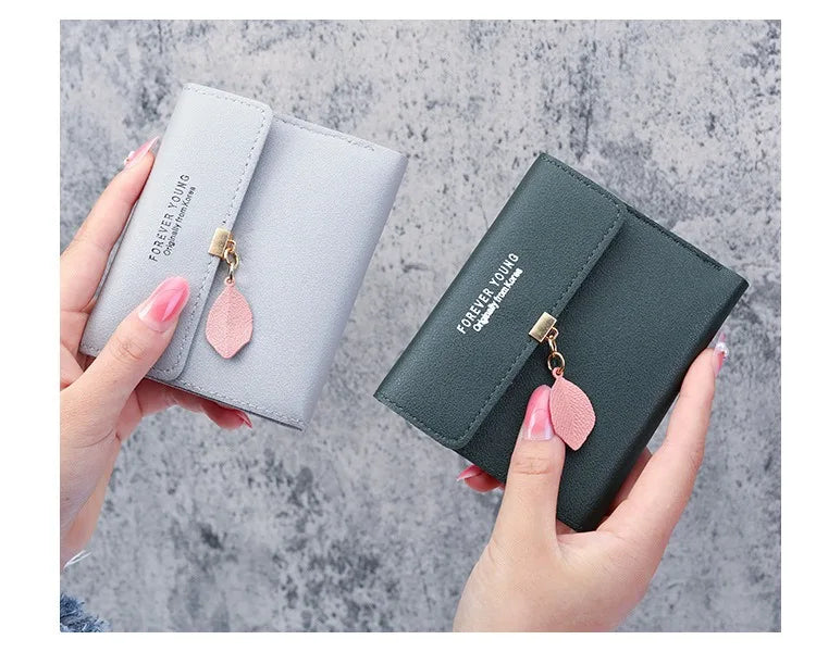 Neue koreanische Version der einfachen kleinen Geldbörse, dreifach faltbar, Münzfach, Geldscheinklammer, Münztasche, Cross-Border Kurzdamen-Geldbörse