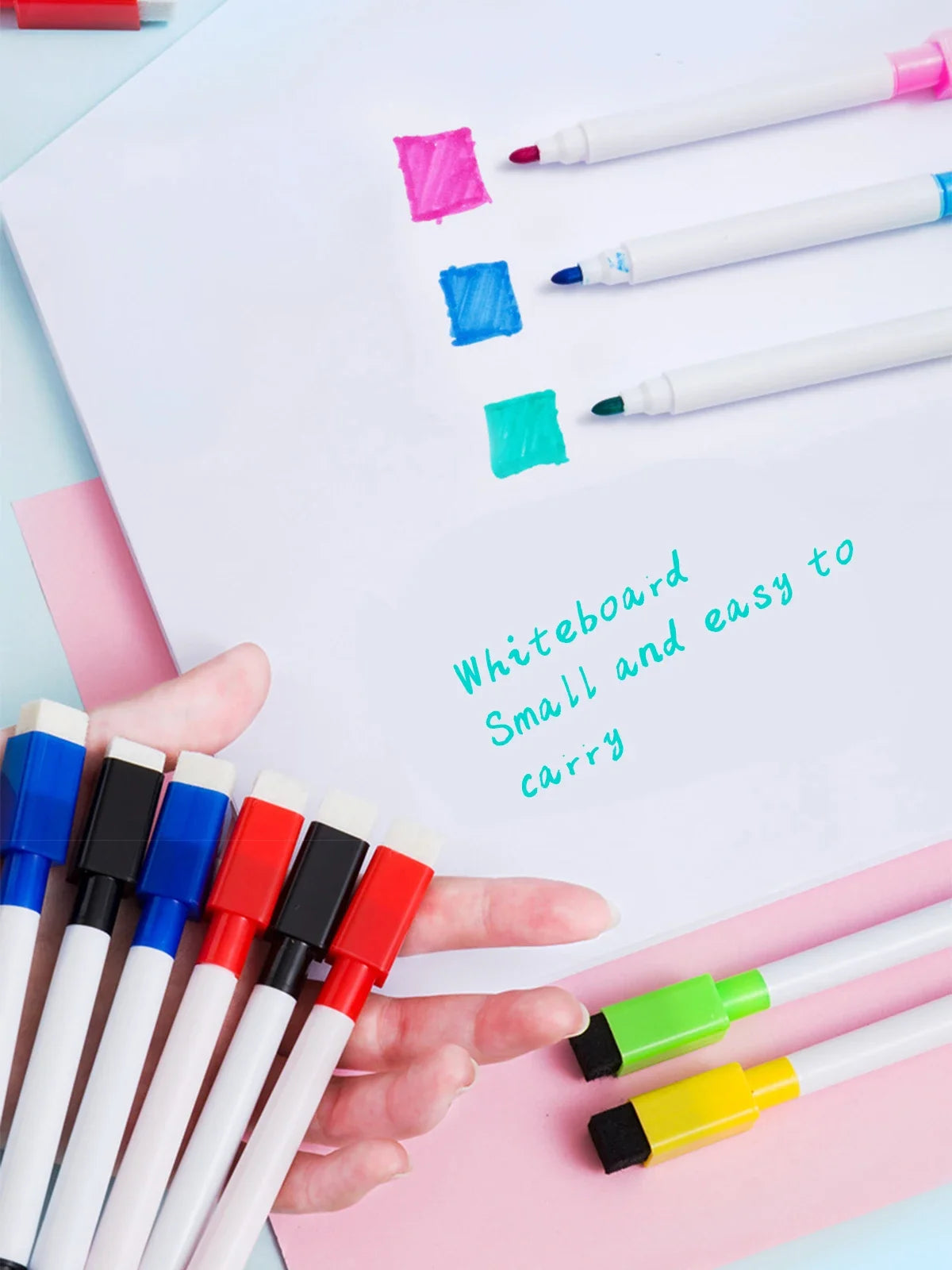 Magnetic Erasable Whiteboard Pen Color Options Blackboard Note Numbering Stationery Office Teaching Supplies for Classroom Use