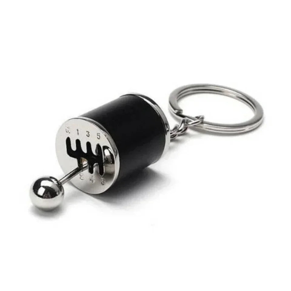Metal Keyring Creative Car Shifter Keychain Six-Speed Gear Stick Knob Gearbox Model Key Antistress Adults New Fidget Toys