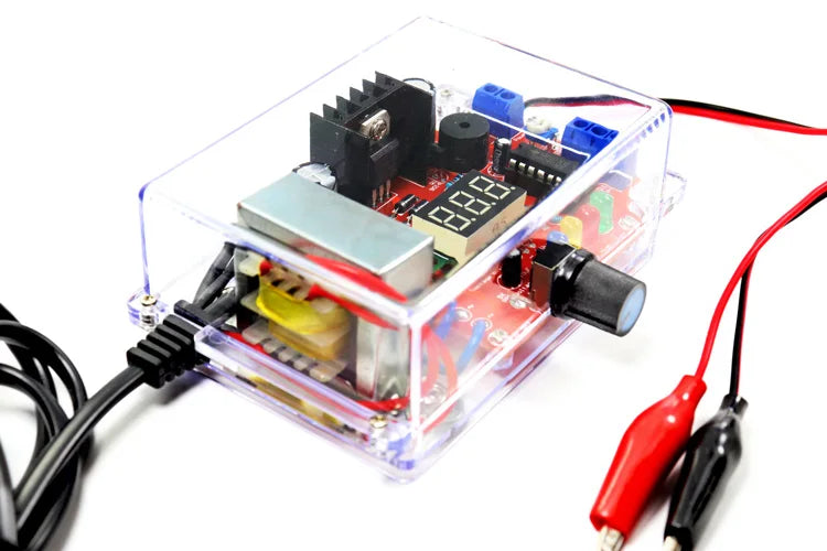 Electronic DIY LM317 Adjustable Voltage Regulated Kit DC Step-down Power Supply Making Parts With Case Soldering Assembly 220V - Shoppiline