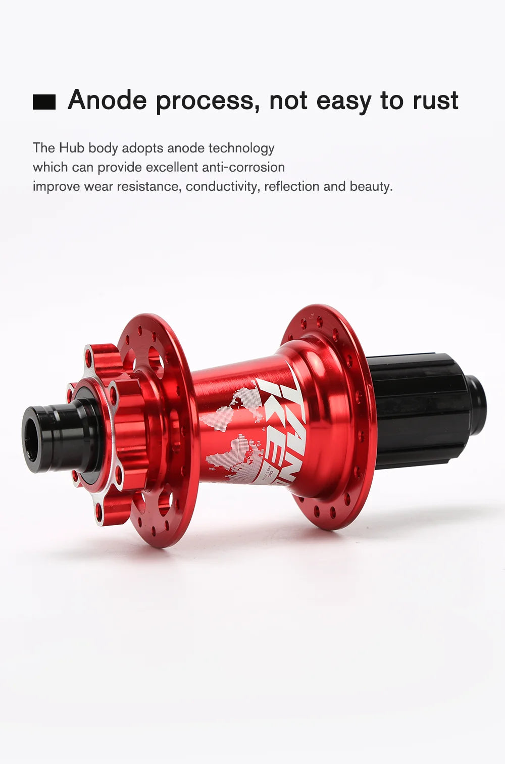 TANKE MTB 120 Click Hub 6 Bearing Bike Front Rear 28 32 36 Holes Disc Brake QR Bicycle mass thunder Noisy Cube 6 Pawl Hubs TH390