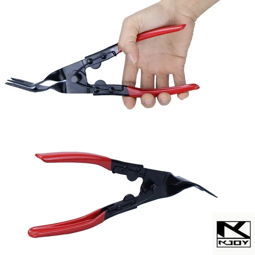 kkjoy Car Clip Removal Pliers Trim Pry Tool Kit for Auto Body Panel Door Fastener Repair