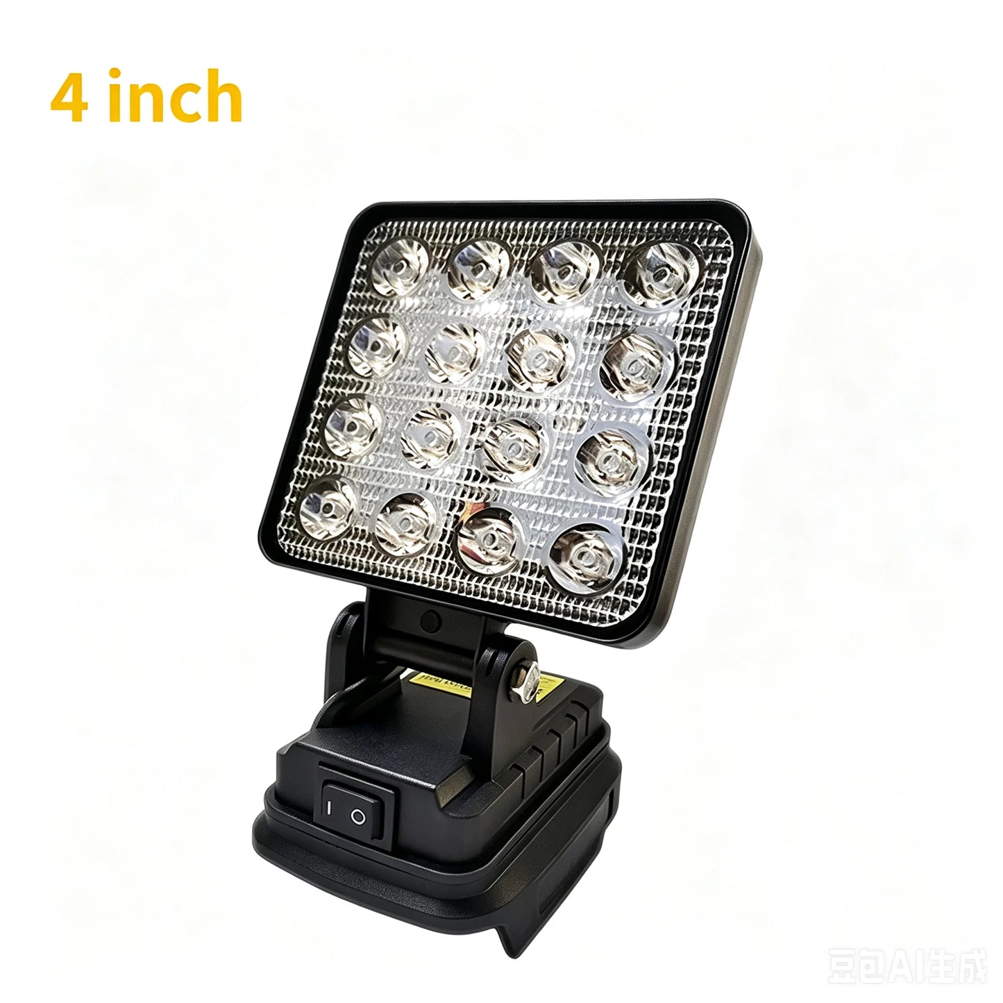 4/8 Inch Portable LED Spotlight Cordless Handheld Light Compatible with for Dewalt 18 V Battery for Outdoor Work Fishing