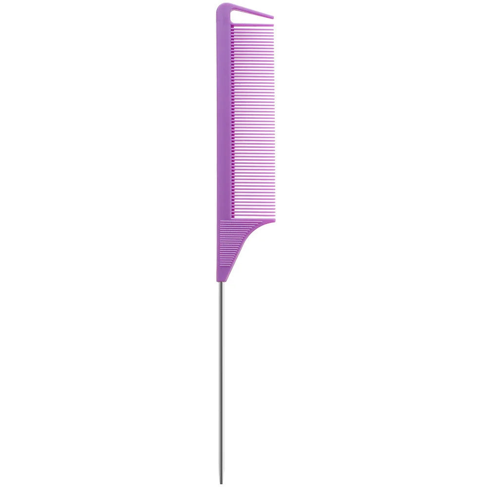 1pcs stainless steel pointed tail hair comb professional hair comb hair brush salon hair styling tool hair comb