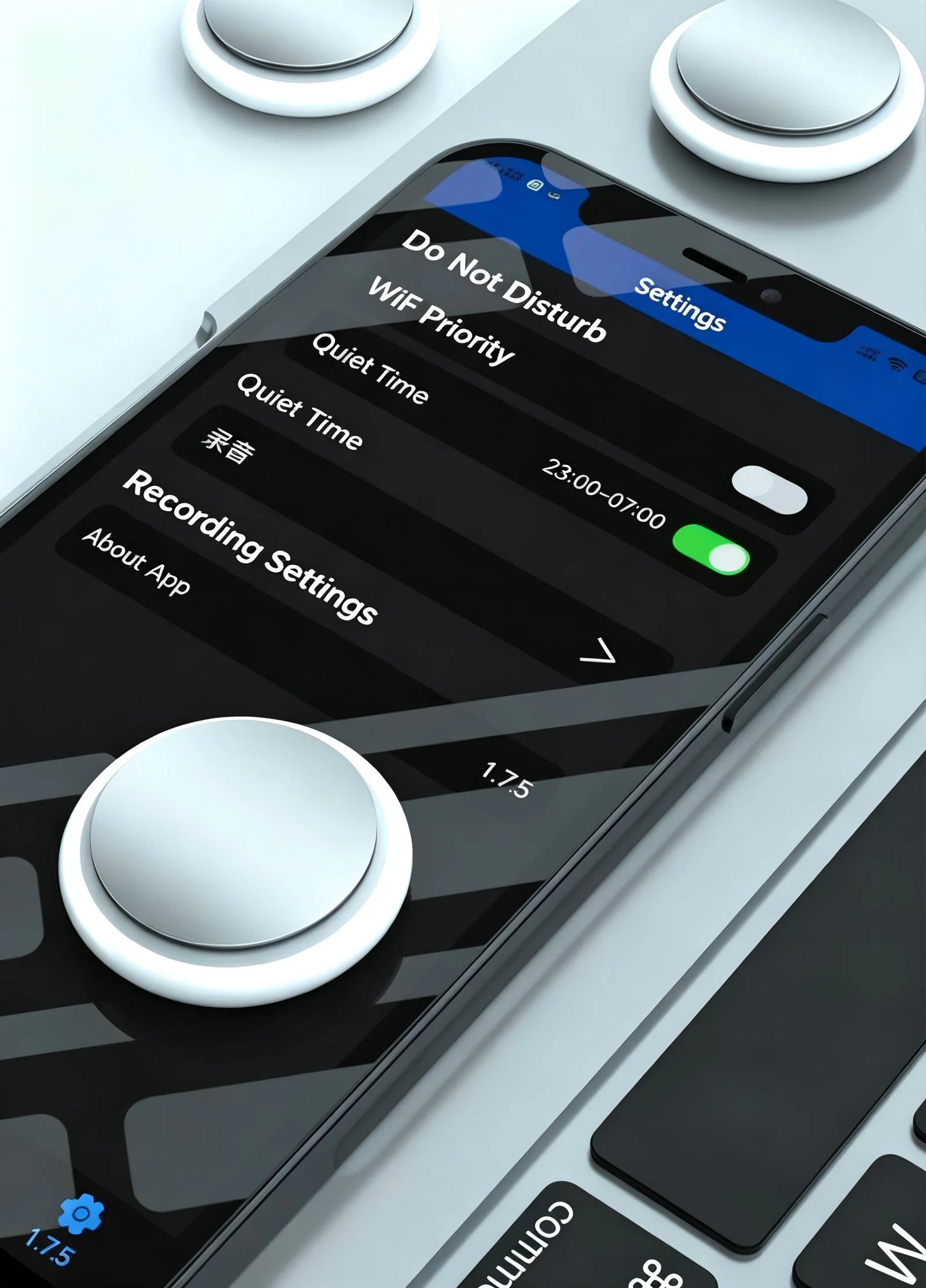 Dual OS Bluetooth Anti-Lost Tracker, Compatible with iOS Find My & Android, Sound Alarm Locator for Keys Phones & Personal Items
