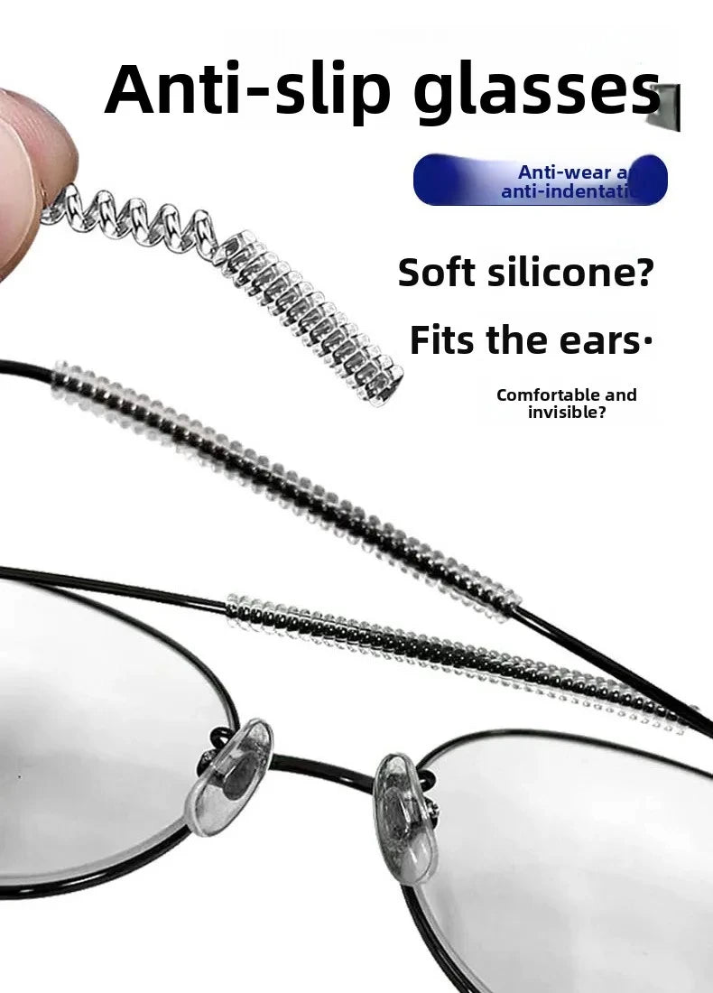 10/20/30/100pcs Anti-slip Silicone Ear Grip Glasses Eyeglasses Leg Ear Hook Stopper Bracket Fastener Accessories Temple Tip
