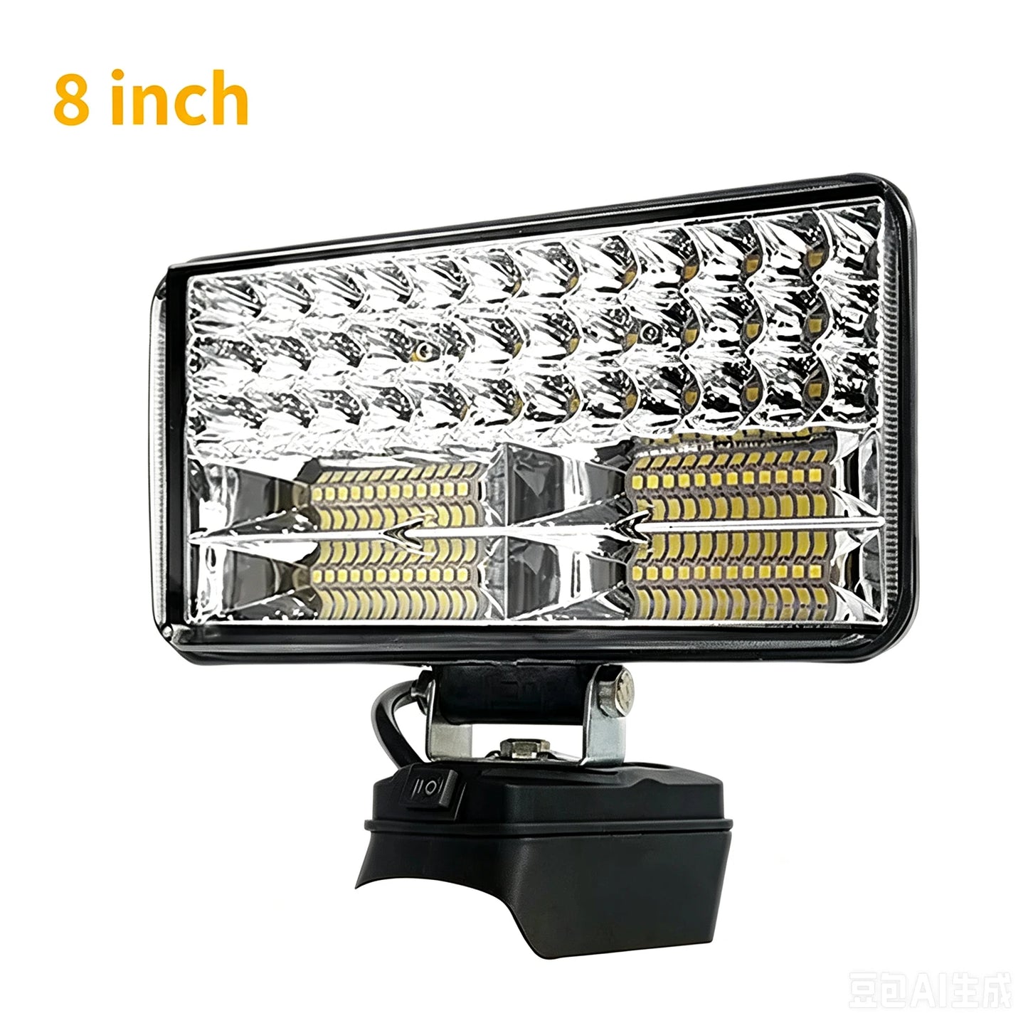 4/8 Inch Portable LED Spotlight Cordless Handheld Light Compatible with for Dewalt 18 V Battery for Outdoor Work Fishing