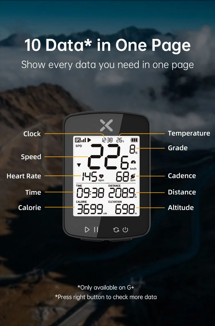 XOSS New G2 GPS G2+ Cycling Computer G Plus Wireless Speedometer Bluetooth Tracker Waterproof Road Bike MTB Bicycle Odometer