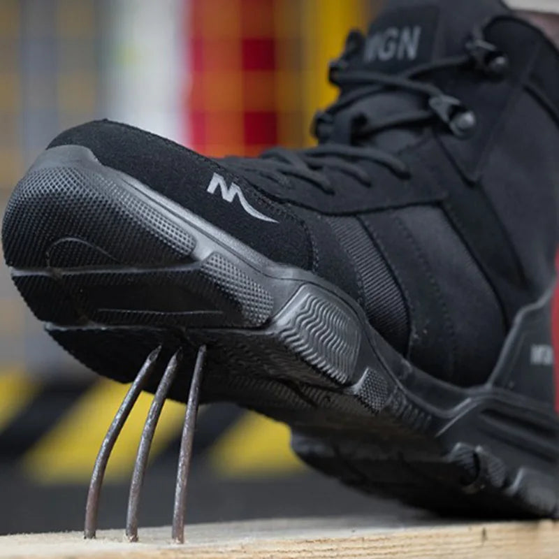 Work Boots Indestructible Safety Shoes Men Steel Toe Shoes Puncture-Proof Sneakers Women Non Slip Work Shoes Male Tactical Boots - Shoppiline