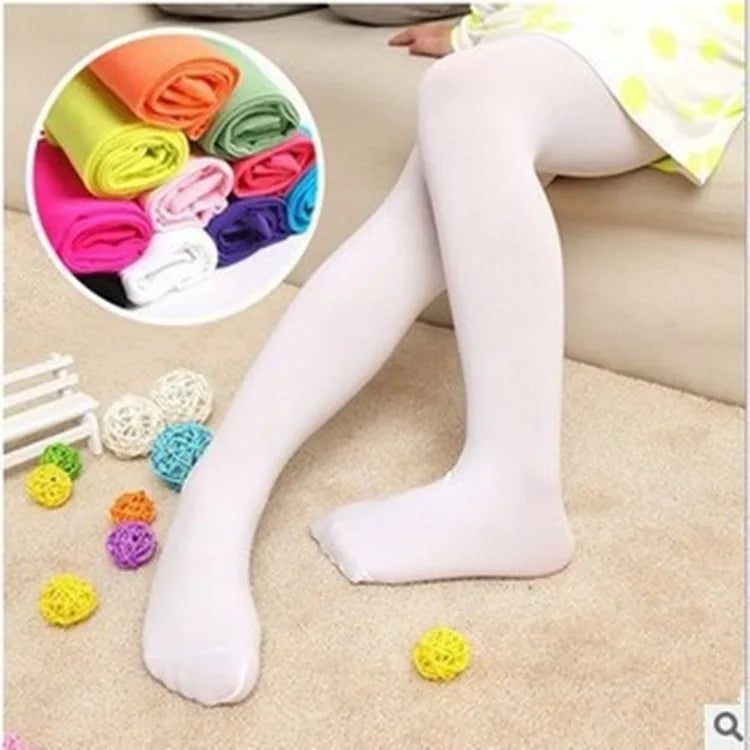 Sommer Frühling Candy Color Kinder Strumpfhosen Ballett Tanz Strumpfhosen für Mädchen Strumpfhosen Kinder Samt Uni Weiß Strumpfhosen