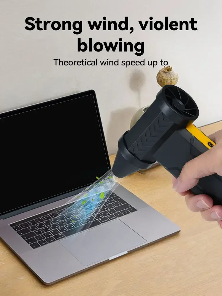 7800000RPH Air Blower Brushless Motor Electric Turbo Jet Fan High-Speed Violent Fan USB Rechargeable Powerful Dust Blower 60m/s - Shoppiline