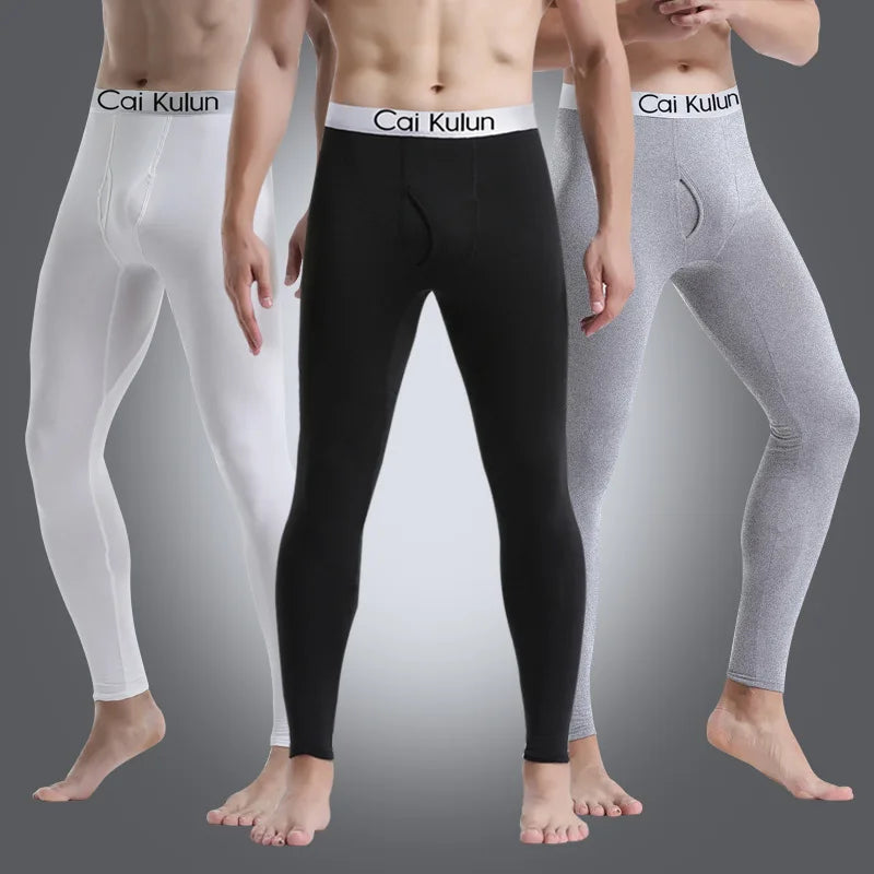 Men's warm pants slim fit tight pants, thickened and not easily faded independent wear high-end German velvet men's warm pants
