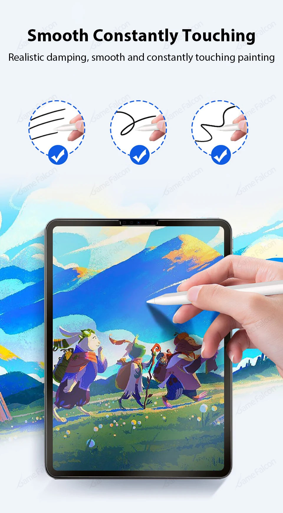 Like Paper Film Screen Protector For iPad Air 11 M3 A16 Pro 12.9 13 M4 M5 Air 3 4 5 10th 9th 8th Generation Mini 6 7 Accessories