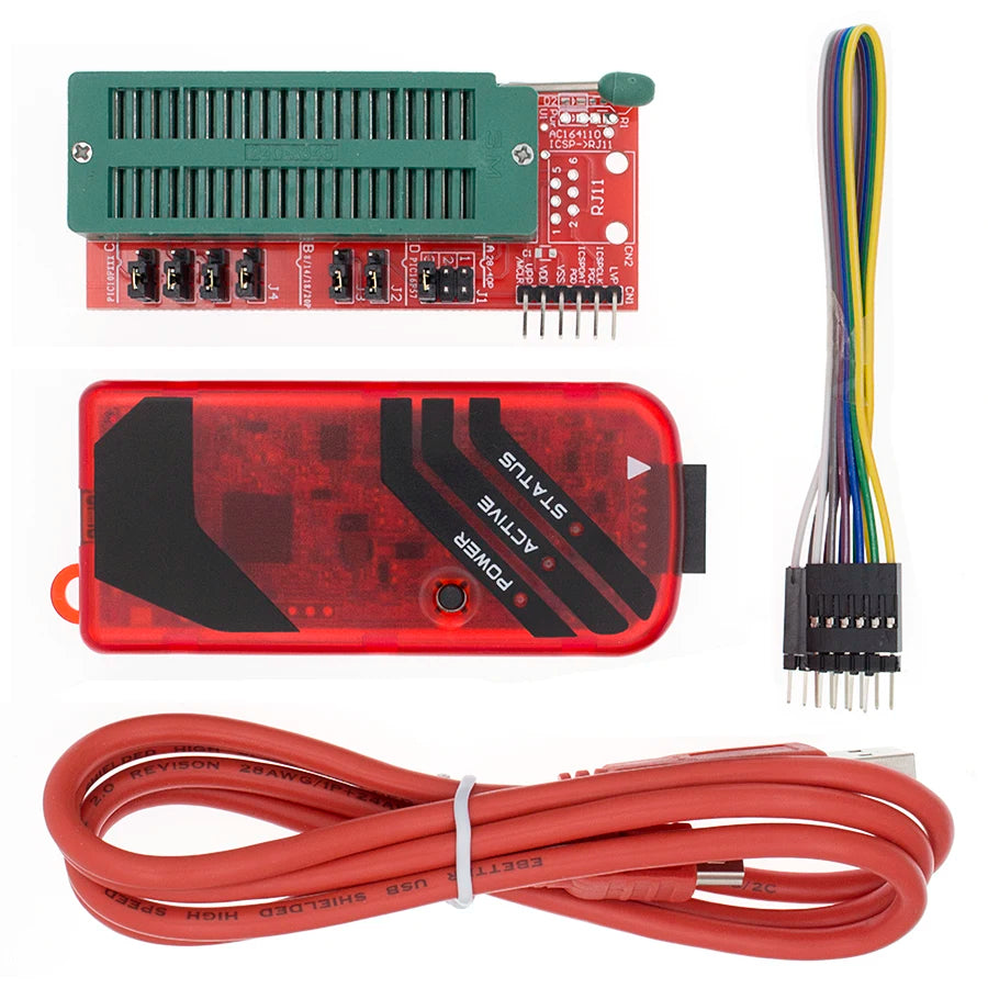 TSTARDEV PICKIT3 PIC KIT3 PICKIT 3 Programmer Offline Programming PIC Microcontroller Chip Monopoly+PIC Programmer Adapter Seat - Shoppiline