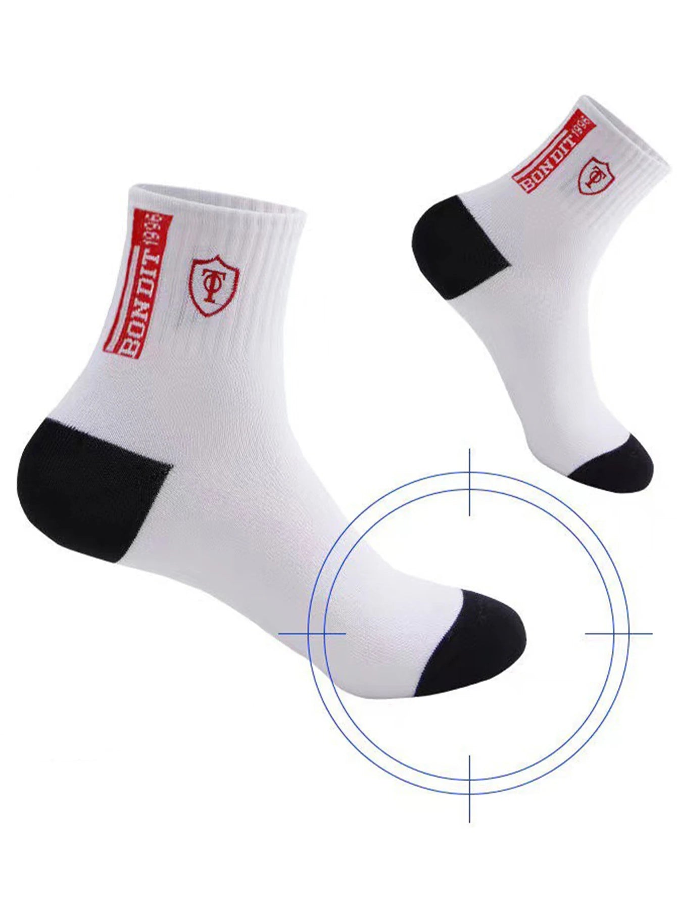 5＆10 Pairs Breathable Sports Stockings Mens Bamboo Fiber Mens Socks Sweat Absorption Deodorant Business Sox