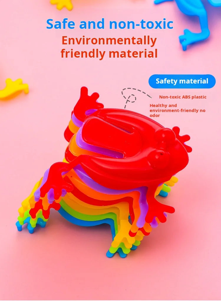 20pcs Solid Color Jumping Frog Plastic Bouncing Frog Jumping Frog Children Educational Toy,Gift for Kids Party Favors, Birthday