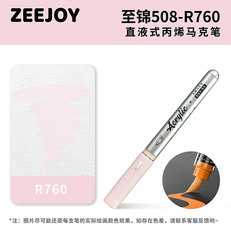 ZEEJOY 120/12/1 Colors Direct Liquid Acrylic Marker Pens Waterproof Pen Soft Brush Nib for Manga School Art Supplies Stationery