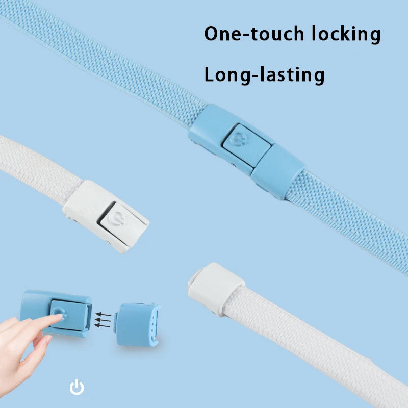Press Lock Shoelaces without ties Elastic Laces Sneakers Tennis No Tie Shoe laces Shoes Accessories 1Pair/2Pair
