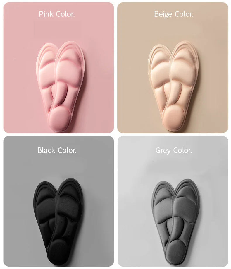 5D-Massage-Memory-Foam-Einlegesohlen für Schuhe, atmungsaktive Polstersohle, Sport-Laufeinlegesohlen für Füße, orthopädische Einlegesohlen