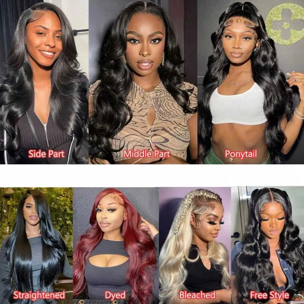 40 42 Zoll Body Wave Echthaarperücken 13x4 13x6 HD Lace Frontal Wig Echthaar Remy 5x5 Glueless Lace Closure Perücken für Frauen