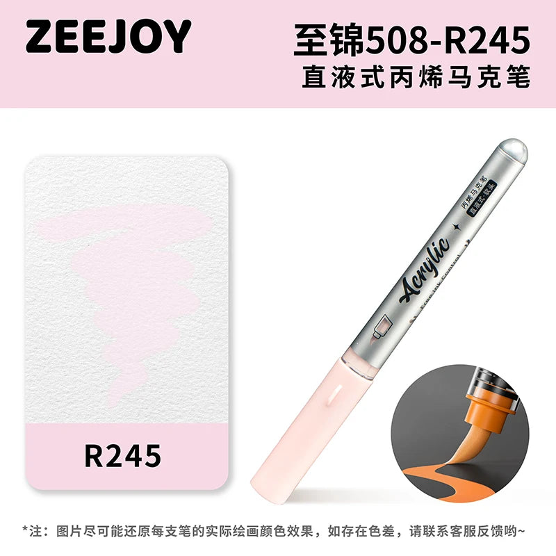 ZEEJOY 120/12/1 Colors Direct Liquid Acrylic Marker Pens Waterproof Pen Soft Brush Nib for Manga School Art Supplies Stationery