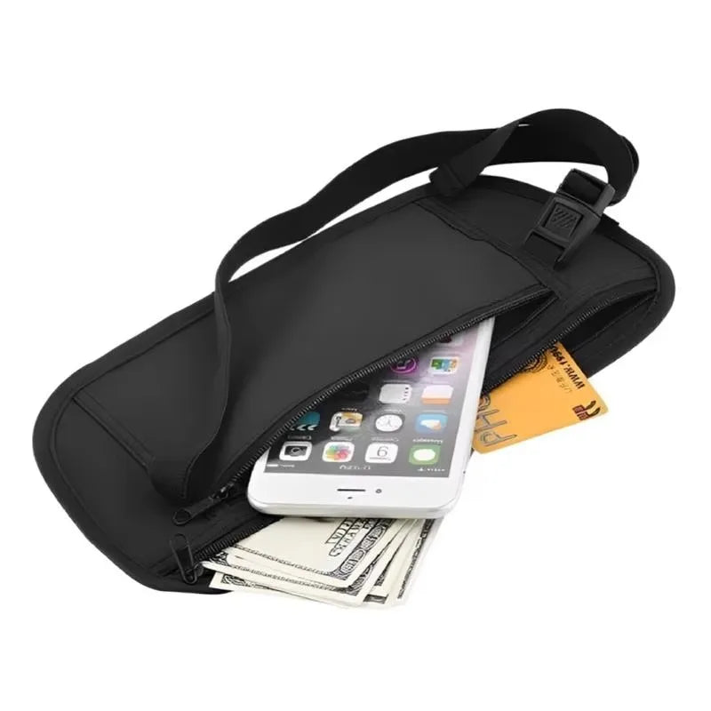1/2pcs Sport Running Wais Bag Invisible Travel Waist Packs Pouch For Passport Money Belt Bag Hidden Security Wallet Gift Pack