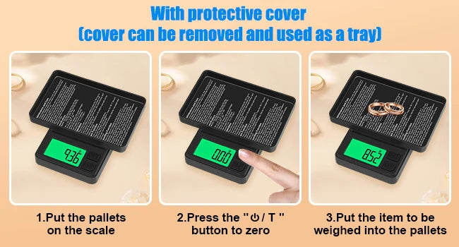 Newest Design Electronics Digital Jewelry Scale 0.01g Accuracy High Quality DigitalPocket Scale Mini Scale Tiny Scale