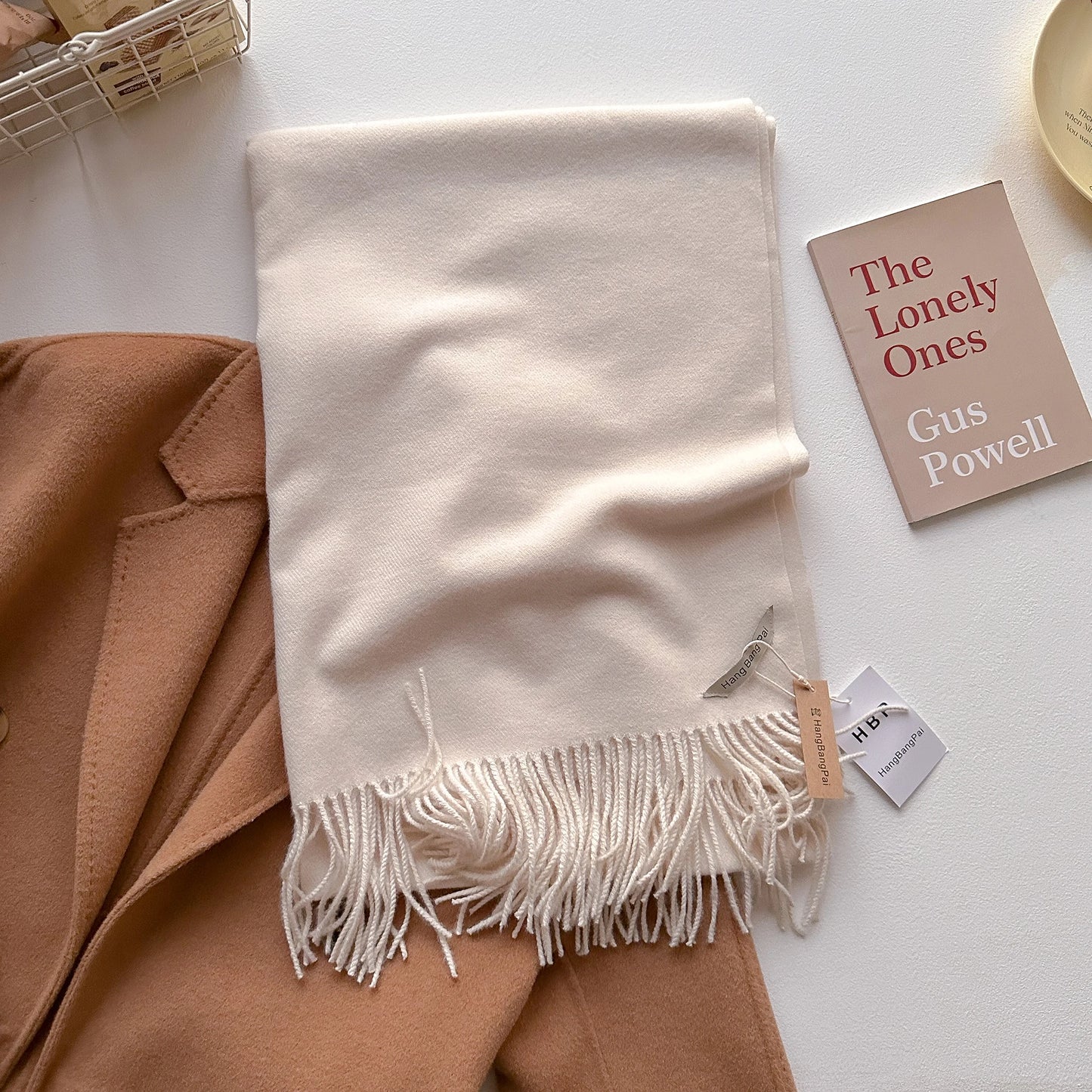 2025 New Winter Wool Scarf For Women Long Warm Cashmere Scarves Hijab Solid Lady Shawl Wrap Female Pashmina Bandana Head Scarfs