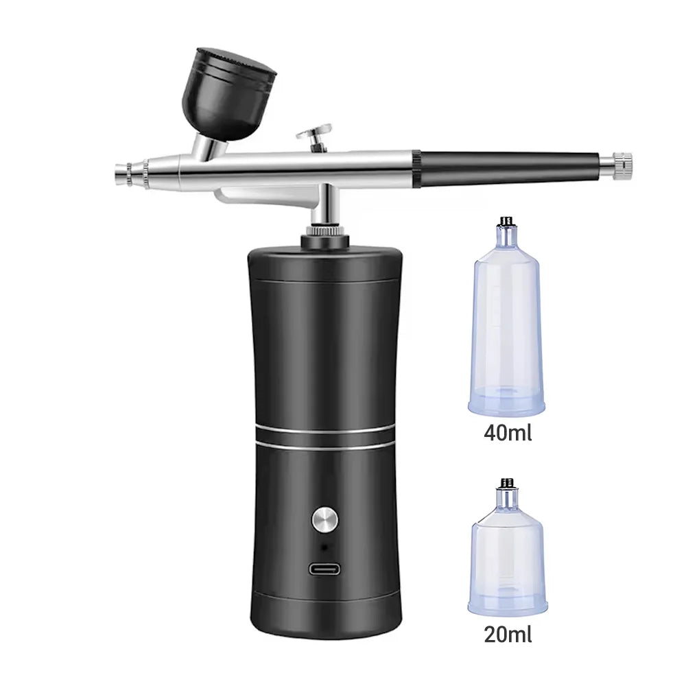 Portable Small Electric Compression Spray Gun with Optional Connecting Pipe, Manicure/Beauty/Cake Decoration/Hand Model Spraying - Shoppiline