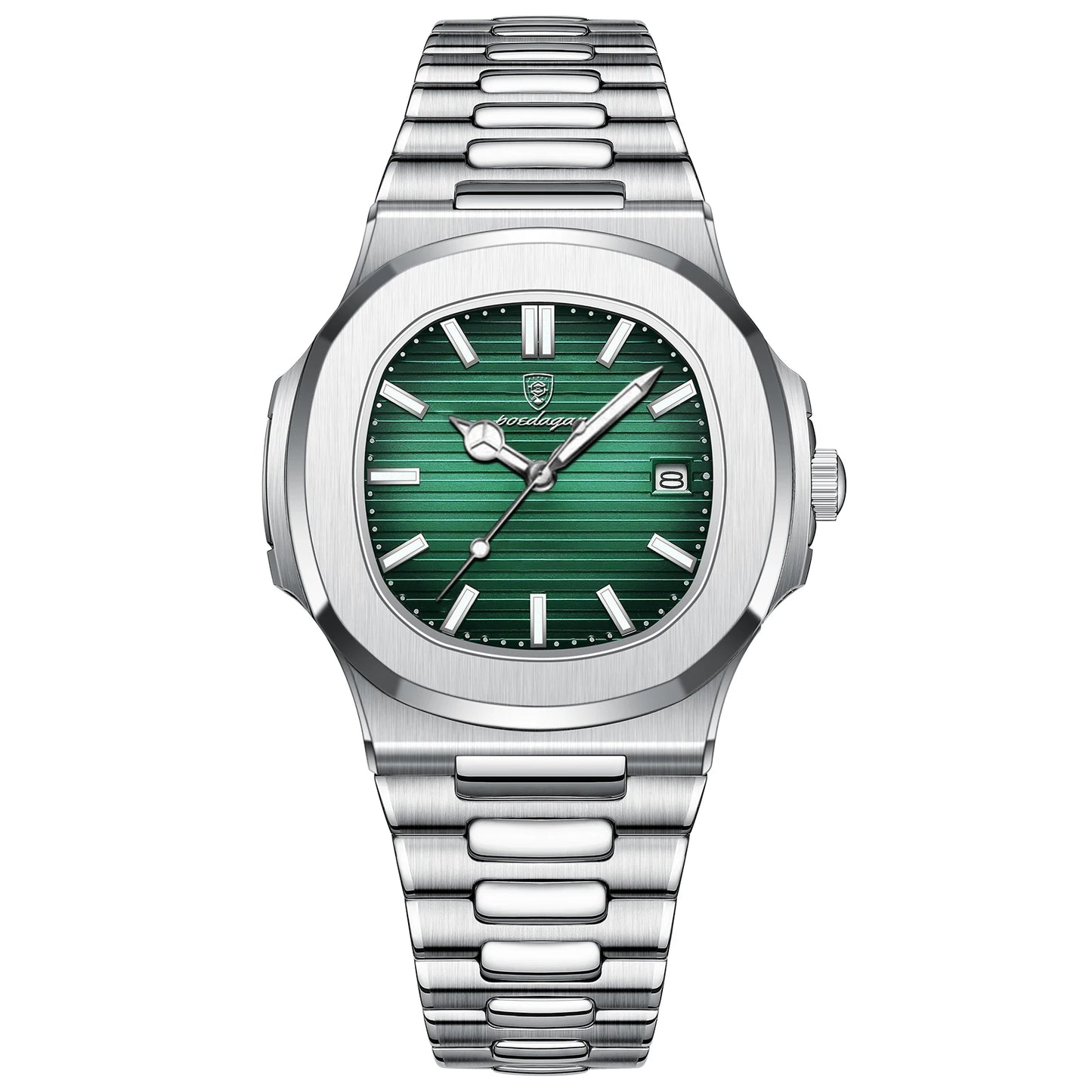 POEDAGAR Top Luxusmarke Herrenuhr Sport Wasserdicht Leuchtend Datum Herrenarmbanduhr Quadratisches Zifferblatt Quarz Herrenuhren Hohe Qualität