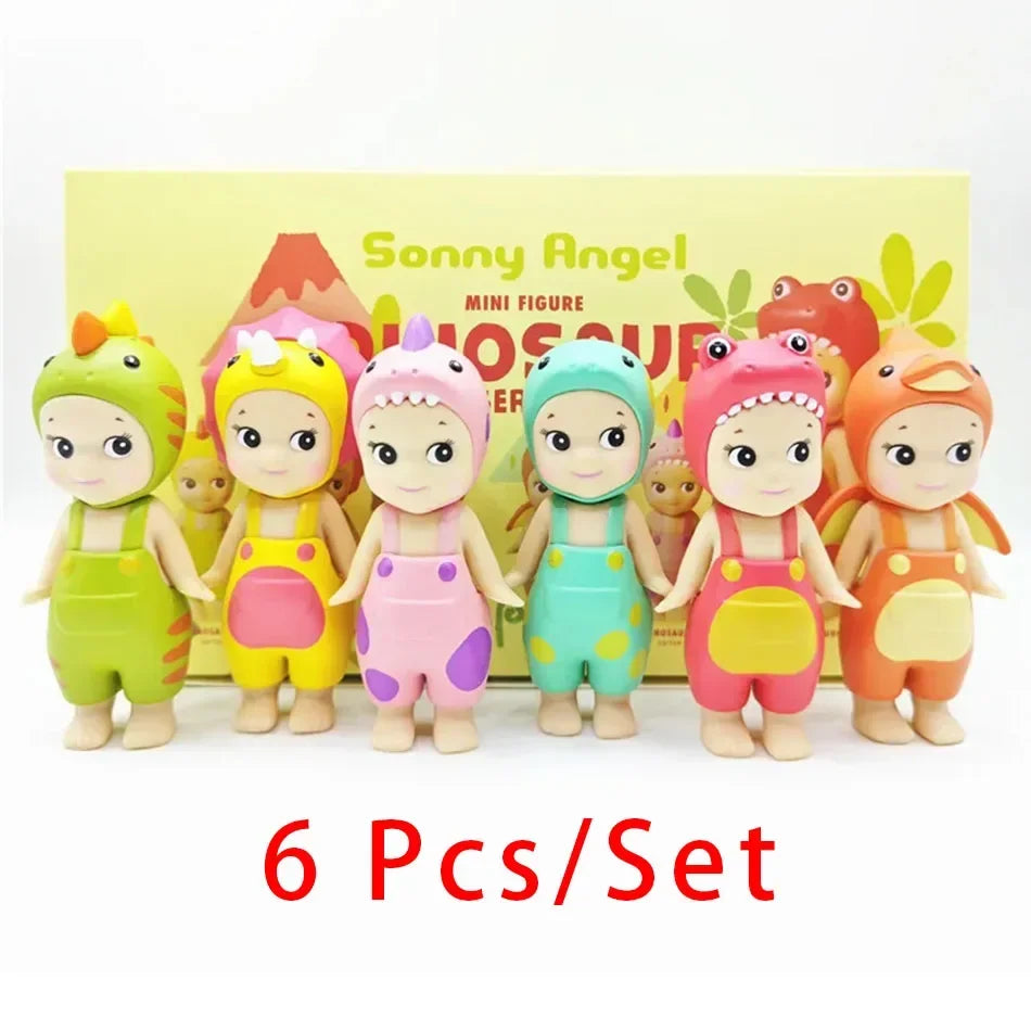 New Sonny Angel Dinosaur Series Hippers Harvest Cute Hippie Doll Trendy Car Mobile Phone Ornaments Dumplings Children'S Toy Gift - Shoppiline
