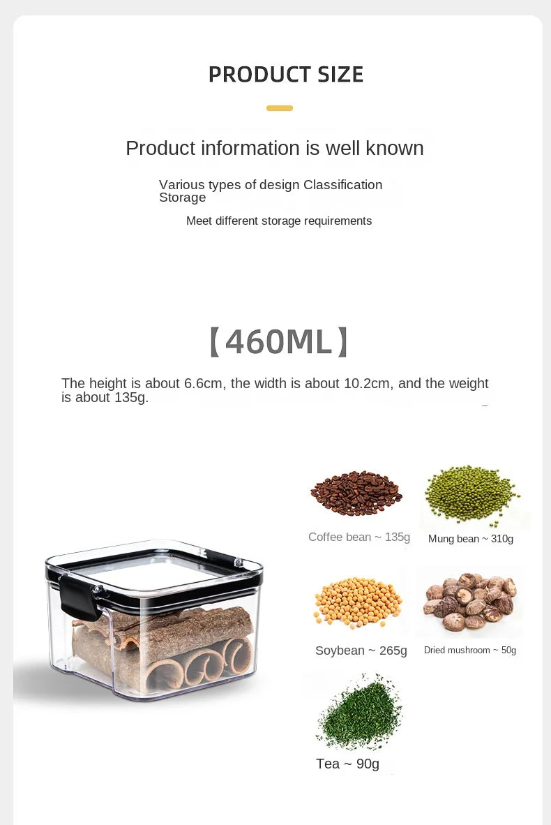 Vorratsgläser Küche Getreidebehälter Großer Tank Kunststoff Feuchtigkeitsdichte Aufbewahrungsbox Haushalt Gewürzgläser Set