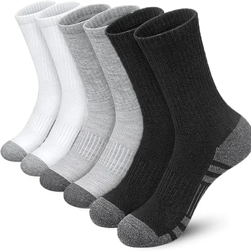 6/12 paires de chaussettes de sport pour hommes, de haute qualité, confortables, antidérapantes, pour le football, grande taille, nouveau style