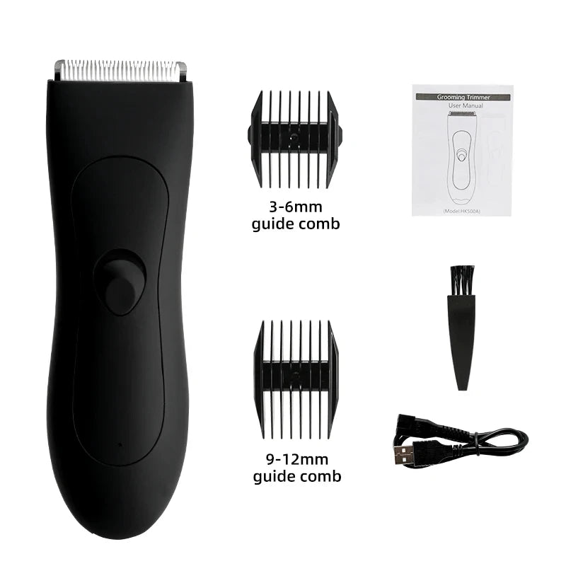 HOMEFISH Mens Body Hair Trimmer for Men Balls Women Lady Shaver Hair Removal Bikini Trimmer Groin & Body Shaver - Shoppiline