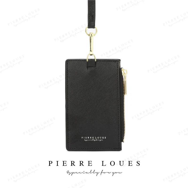Desk Accessories Office PU Leather Card Holder Zipper Sleeves Photocard Large Capacity ID Card Holder Luxury Photocard Holder