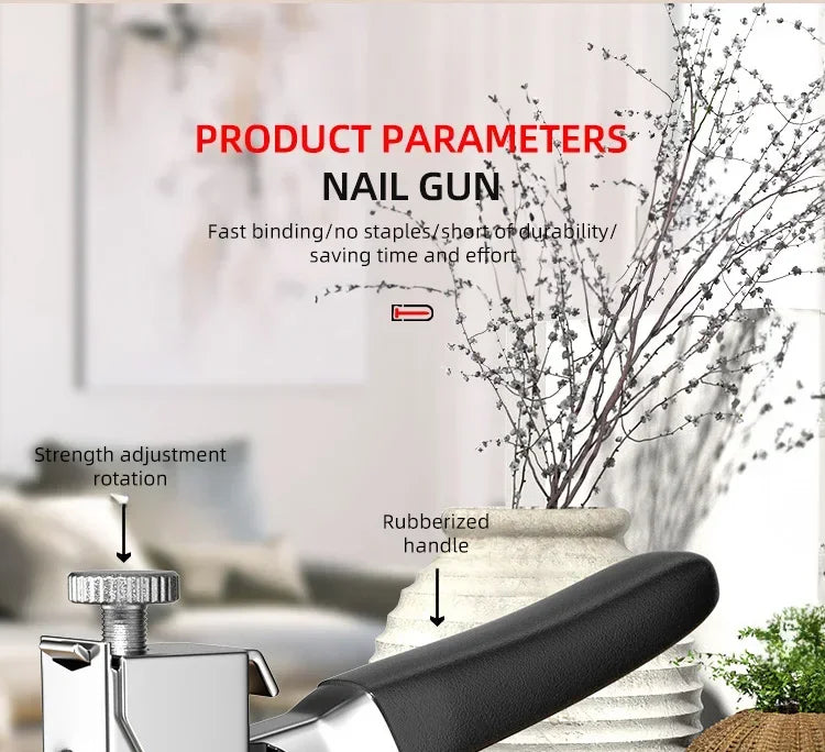 Manual Nailing Gun Light duty Home Use Code Nailing Gun Air Nail Woodworking Special Direct Staple Book Carpentry Tools U/T/N - Shoppiline