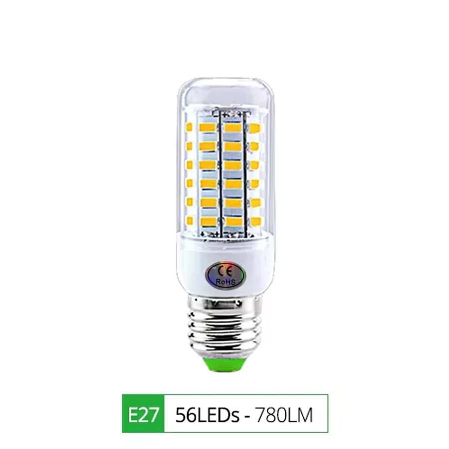 E27 E14 LED Lamp SMD 5730 220V Corn Light Bulb 24 36 56 72 LEDs Energy Saving Lamp Ampoule LED Chandelier Lighting for Home