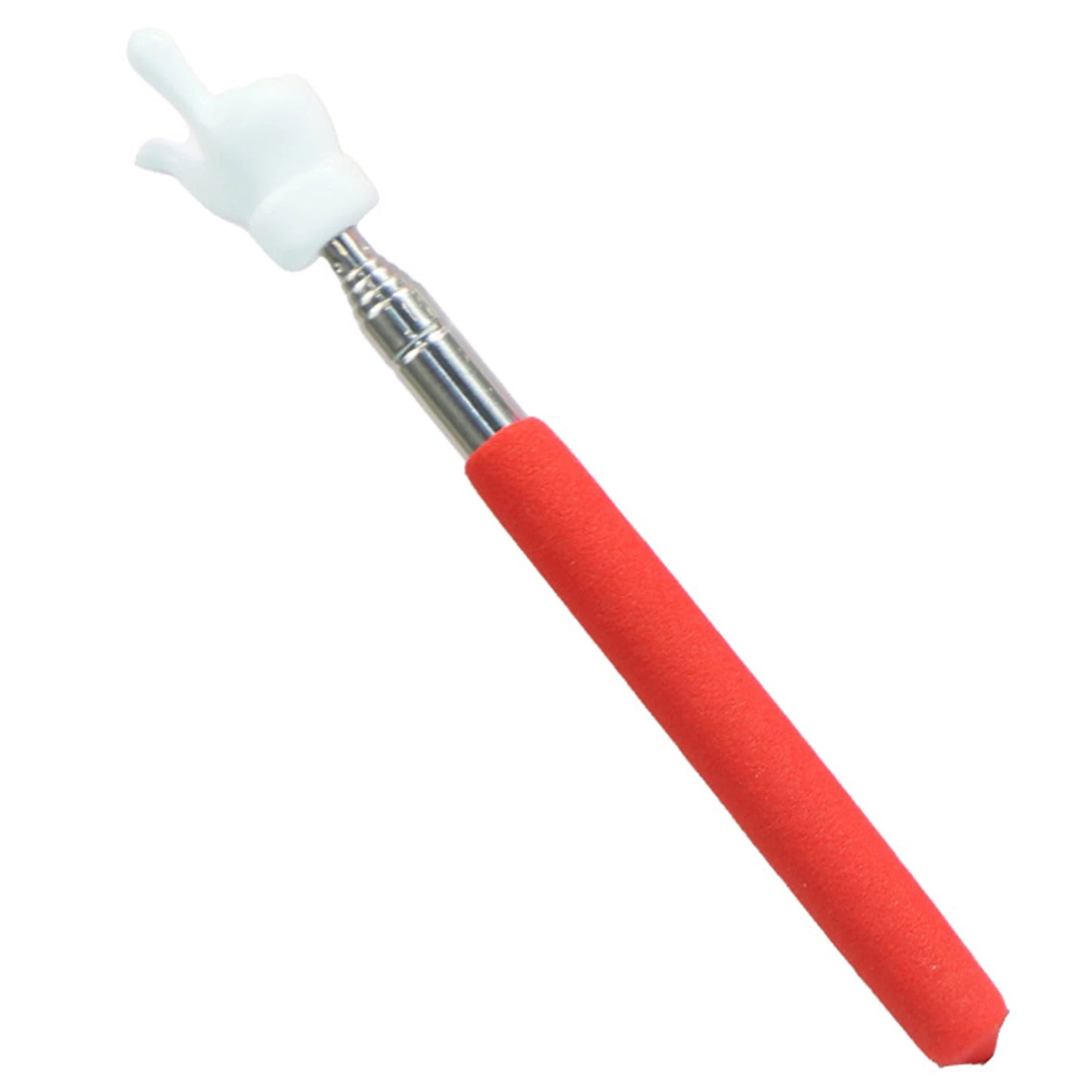 Etractable Teaching Stick Finger Design Whiteboard Pointer Handheld Presenter Finger Reading Stick Telescopic Rod Teaching Tool