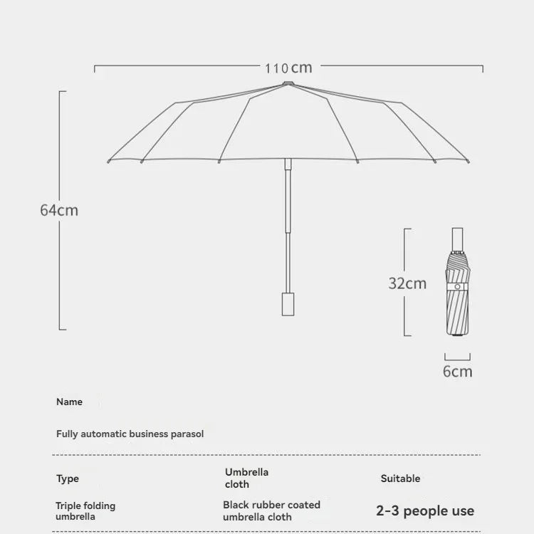 Morandi Fully Automatic Umbrella Black Glue Sunscreen Sun Umbrella Plus Sun Umbrella Wholesale